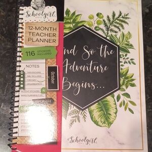 New Schoolgirl Style 12-Month Teacher Planner